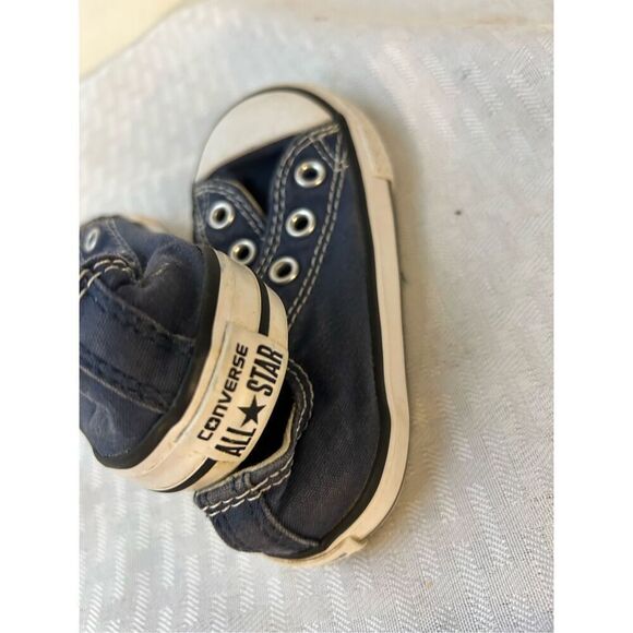 Converse all star infant sneakers size 5 navy no laces - Picture 3 of 5